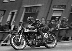 Images Dated 23rd February 2019: Edgar Barona (Norton) 1956 Senior TT