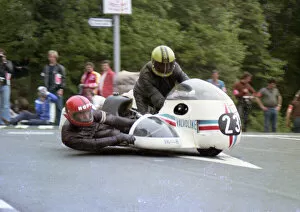 Images Dated 4th July 2021: Egon Schons & Bernd Moller (BMW) 1976 Sidecar TT