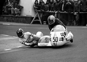 Images Dated 9th February 2018: Egon Schons & Karl Lauterbach (BMW) 1977 Sidecar TT
