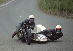 Images Dated 12th October 2018: Eric Bregazzi & Jimmy Creer (BSA) 1974 750 Sidecar TT