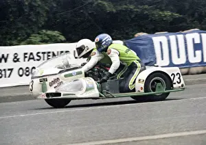 Eric Bregazzi & Jimmy Creer (UMS Kawasaki) 1979 Sidecar TT