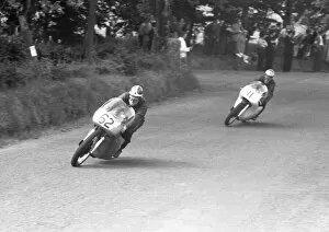 Eric Hinton Gallery: Eric Hinton and Tom Phillis (Norton) 1959 Junior Ulster Grand Prix