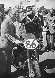 Eric McPherson (AJS) 1949 Junior TT