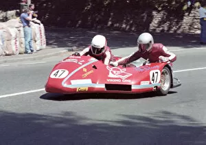 Images Dated 20th August 2020: Eric Mordo & Bjorn Rasmussen (BGA Armstrong) 1982 Sidecar TT