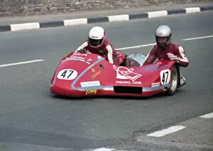 Images Dated 20th August 2020: Eric Mordo & Bjorn Rasmussen (BGA Armstrong) 1982 Sidecar TT