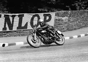 Images Dated 11th May 2018: Eric Pantlin (AJS) 1955 Junior TT