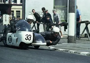 Eric Parkinson Prints: Eric Parkinson & & R Philpott (Parkinson) 1967 Sidecar TT