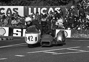 Eric Parkinson & Roger Osbourne (EP Crescent) 1973 Sidecar TT