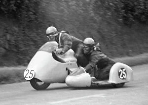 Images Dated 1st March 2021: Eric Pickup & Jamie Biggs (BMW) 1960 Sidecar TT