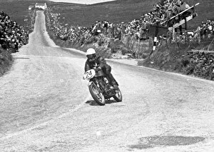 Images Dated 21st April 2020: Ernie Barrett (Phoenix JAP) 1953 Senior TT