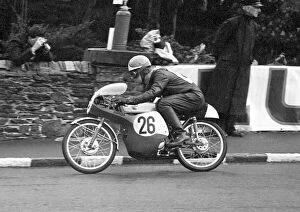 Images Dated 10th October 2021: Ernie Griffiths (Honda) 1965 50cc TT