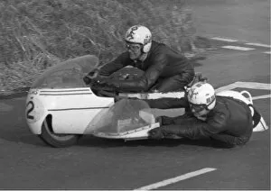 Images Dated 23rd February 2020: Ernie Leece & John Molyneux (LMS) 1969 Jurby Road