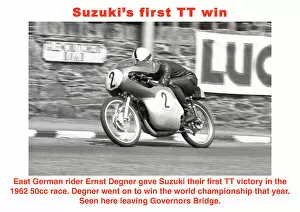 Images Dated 25th March 2023: Ernst Degner Suzuki 1982 50cc TT