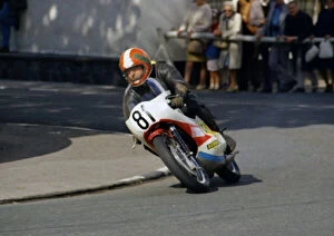 Images Dated 20th September 2021: Errol McCready (Yamaha) 1974 Senior Manx Grand Prix