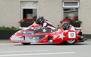 Images Dated 8th June 2018: Estelle Leblond & Melanie Farnier (SGR Suzuki) 2018 Sidecar TT