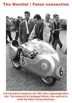 Cecil Sandford Gallery: EX Cecil Sandford Mondial 1957 Ultra Lightweight TT