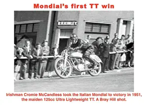 Mondial Prints: EX Cromie McCandless Mondial 1951 Ultra Lightweight TT
