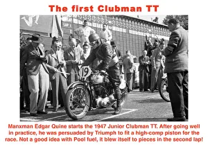 Triumph Prints: EX TT 1947 Quine