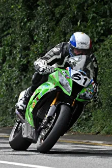 Images Dated 6th June 2014: Fabrice Miguet (Kawasaki) 2014 Senior TT