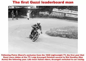 Images Dated 6th October 2019: The first Guzzi leaderboard man