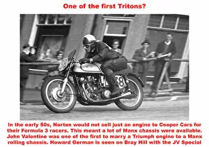 1953 Senior Manx Grand Prix Collection: One of the first Tritons?