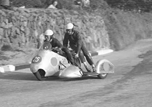 Images Dated 25th February 2022: Florian Camathias & Jules Galliker (BMW) 1957 Sidecar TT