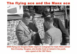 Images Dated 27th October 2019: The flying ace and the Manx ace