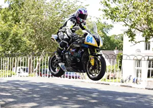 Forest Dunn (Honda) on Ballaugh Bridge 2019 Sopersport TT