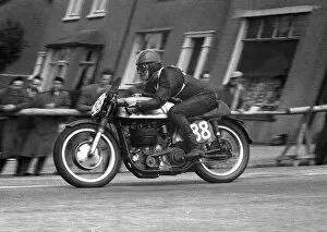 Images Dated 28th June 2020: Francisco Gonzalez (Norton) 1956 Senior TT