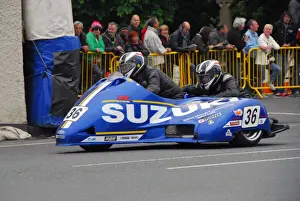 Baker Suzuki Prints: Franck Barbier & Goulven Crochemore (Baker Suzuki) 2017 Sidecar TT