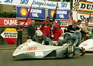 Franco Martinel & Marco Fattorelli (Yamaha) 1988 Sidecar TT