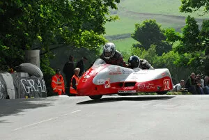 Images Dated 2nd June 2012: Francois Leblond & Johnathan Huet (Shelbourne Suzuki) 2012 Sidecar TT