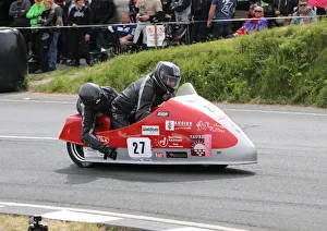 Images Dated 8th June 2018: Francois Leblond & Marlene Coulliard (SGR Suzuki) 2018 Sidecar TT