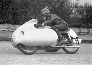 Images Dated 19th January 2022: Frank Bartos (CZ) 1956 Lightweight TT