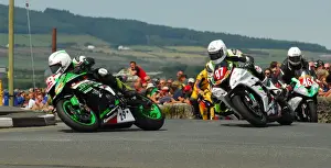 Frank Gallagher Prints: Frank Gallagher (Suzuki) and Seamus Elliott (Kawasaki) 2016 Southern 100