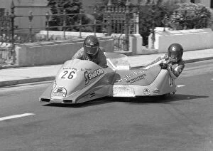 Frank Illingworth Gallery: Frank Illingworth & David Huntingdon (Yamaha) 1984 Sidecar TT