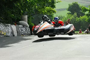 Images Dated 2nd June 2012: Frank Lelias & Charlie Richardson (LCR Honda) 2012 Sidecar TT