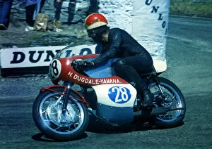 Images Dated 22nd March 2018: Frank Perris (Dugdale Yamaha) 1969 Junior TT
