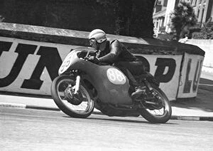 Images Dated 3rd October 2021: Frans Fagerstrom (AJS) 1960 Junior TT