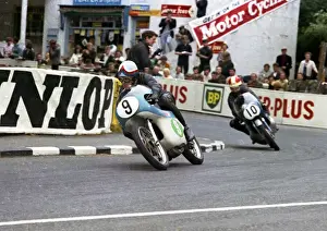 Frank Perris Prints: Franta Stastny (CZ) & Frank Perris (Suzuki) 1965 Lightweight TT