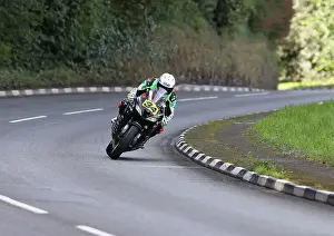 Frechman Yann Galli (Honda) at Quarry Bends 2022 Senior Manx Grand Prix