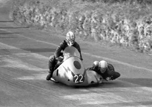 Images Dated 1st March 2021: Fred Brindley & Jack Waugh (BSA) 1960 Sidecar TT