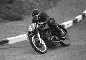 Images Dated 25th September 2020: Fred Cook (AJS) 1955 Junior TT
