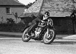 Images Dated 25th September 2020: Fred Cook (Matchless) 1955 Senior TT