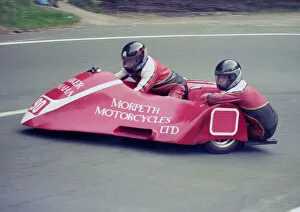 Images Dated 22nd March 2021: Fred Cornbill & Barrie Wallace (Yamaha) 1987 Sidecar TT