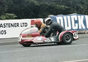 Images Dated 18th August 2021: Fred Cornbill & Keith Cornbill (Parker Suzuki) 1979 Sidecar TT