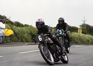 Images Dated 12th November 2016: Fred Walton and Bernard Guerin (Velocette) 1993 Pre TT Classic