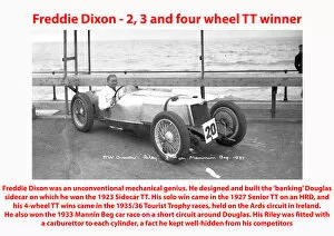 Freddie Dixon Gallery: Freddie Dixon - 2, 3 and four-wheel TT winner