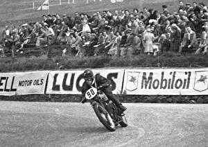 Images Dated 3rd October 2021: Freddie Fairbairn (Velocette) 1951 Junior TT