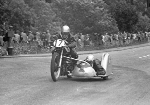 Freddie Garrington & I Paskin (Norton) 1954 Sidecar TT